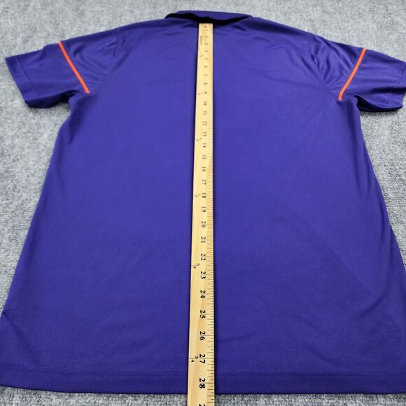 Clemson Tigers University Shirt Mens Medium Purple Polo Nike Dri Fit Performance - Picture 6 of 16